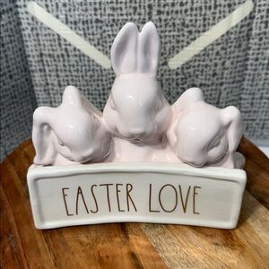 Rae Dunn EASTER LOVE bunny trio